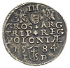 trojak 1584, Olkusz, odmiana bez liter przy Orle i Pogoni, awers Iger O.84.1.f, rewers Iger O.84.1..