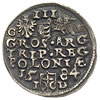 trojak 1584, Olkusz, odmiana z literami G-H przy