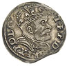 trojak 1585, Poznań, Iger P.85.3.a (R1), moneta z końca blachy, patyna
