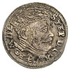 trojak 1586, Wilno, herb Prus pod popiersiem króla, Iger V.86.2.a (R),Ivanauskas 4SB57-26, minimal..
