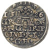 trojak 1586, Ryga, Iger R.86.1.b (R),Gerbaszewski 16, ciemna patyna