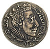 trojak 1588, Olkusz, odmiana z dużą głową króla, Iger O.88.6.e (R3), rysy w tle, ciemna patyna