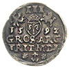 trojak 1592, Wilno, na awersie SIG III.., Iger V