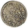 trojak 1593, Olkusz, znak menniczy pod herbem Lewart, Iger O.93.8.a (R3), rzadki, patyna