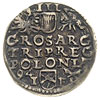 trojak 1594, Poznań, data z lewej strony monety, Iger P.94.1.c, ciemna patyna
