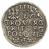 trojak 1595, Wschowa, bardzo rzadka odmiana z herbem Lewart  w tarczy pod popiersiem, Iger W.95.3...