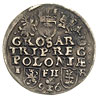 trojak 1596, Poznań, data u dołu rewersu i litery I - F H - R, na awersie napis SIG III.., Iger. P..