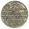 trojak 1621/1261, Kraków, data przebijana na stemplu, Iger -, rzadki