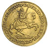 dukat wikariacki 1741, Drezno, Aw: Król na koniu, Rw: Tron, złoto 3.49 g, Merseb. 1696, Fr. 2865