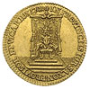 dukat wikariacki 1741, Drezno, Aw: Król na koniu, Rw: Tron, złoto 3.49 g, Merseb. 1696, Fr. 2865