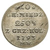 10 groszy miedzianych 1793, Warszawa, Plaga 239,