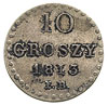 10 groszy 1813, Warszawa, Plage 103, nierównomierna patyna
