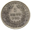 5 złotych 1831, Warszawa, Plage 272, minimalnie 