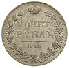 rubel 1842, Warszawa, z błędnym napisem ЗОЛОТИИК