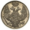 15 kopiejek = 1 złoty 1837, Warszawa, Plage 408, Bitkin 1170, wyśmienicie zachowane, patyna