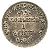 15 kopiejek = 1 złoty 1840, Petersburg, Plage 416, Bitkin 1122, patyna
