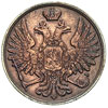 3 kopiejki 1852, Warszawa, Plage 467, Bitkin 857 (R),rzadkie