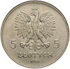 5 złotych 1928, Warszawa, Nike, Parchimowicz 114.a, moneta w pudełku GCN - MS 62, bardzo ładne
