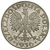 5 złotych 1936, Żaglowiec, na rewersie wypukły n