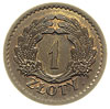 1 złotych 1928, nominał w wieńcu, tombak 5.72 g,