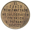 5 groszy 1929, Warszawa, moneta wybita dla uczestników II Zjazdu Numizmatyków i Medalografów Polsk..