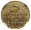 5 fenigów 1932, Berlin, Parchimowicz 56, moneta w pudełku NGC -MS 62, bardzo ładna, patyna