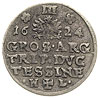 Fryderyk Wilhelm 1617-1625, trojak 1624, Cieszyn, Iger Ci.24.1.a. (R4), FuS 3063, duża rzadkość, p..