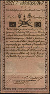 5 złotych polskich 8.06.1794, seria N.F.1, Miłczak A1a2, Lucow 7 (R5), widoczny firmowy znak wodny..