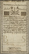 10 złotych polskich 8.06.1794, seria C, Miłczak A2, Lucow 19 (R3), częściowo widoczny firmowy znak..