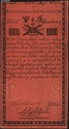 100 złotych polskich 8.06.1794, seria A, Miłczak A5, Lucow 33 (R4), minimalne naddarcia na zgięciu