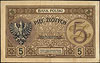 5 złotych 15.07.1924, II Emisja C, Miłczak 57, L