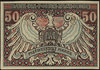 Bank dla Polski Zachodniej, 50 marek ważne do 31.12.1919, Jabłoński 3299 (R8), Lucow 535 (R7), rza..