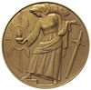 medal na X-lecie Odzyskania Wolności autorstwa T. Breyera 1928 r., Aw: Orzeł z cyfrą X na piersi i..
