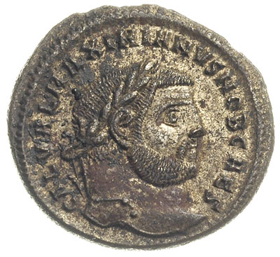 folis 297-298, Heraklea, Aw: Głowa cesarza w wie