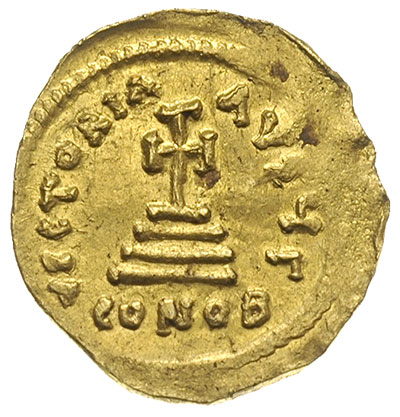 solidus ok. 616-625, Konstantynopol, Aw: Popiers