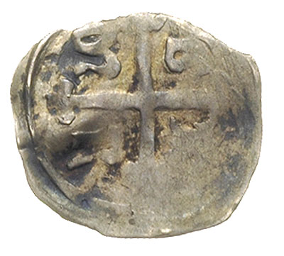 denar, Szczecin, Aw: Książę z dwiema halabardami, Rw: Krzyż, w polach litery B-A-R-M, 0.36 g, Dbg. 62