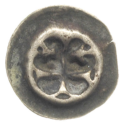 brakteat ok. 1317-1328, Krzyż łaciński, dwa krzy