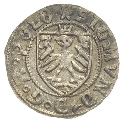 szeląg 1525, Gdańsk, T. 2, rzadki, patyna