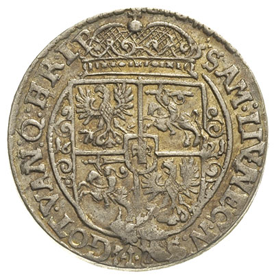 ort 1621, Bydgoszcz, na awersie końcówka napisu PRV : M .