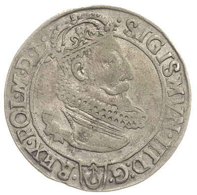 szóstak 1623, Kraków, rzadsza odmiana z VI dzielącą datę, T. 3, patyna