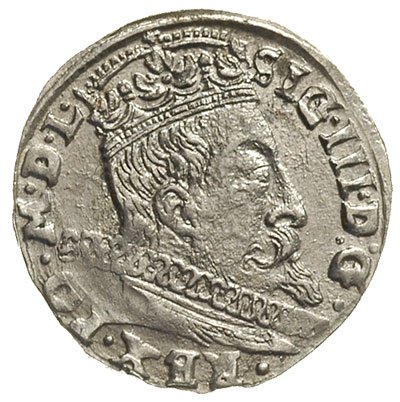 trojak 1597, Wilno, głowa wołu i herb Chalecki, Iger V.97.2.a (R), Ivanauskas 5SV52-29