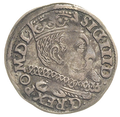 trojak 1598, Poznań, litery HR - HT, Iger P.98.2.a (R), moneta w starszej literaturze przypisywana do mennicy krakowskiej, patyna