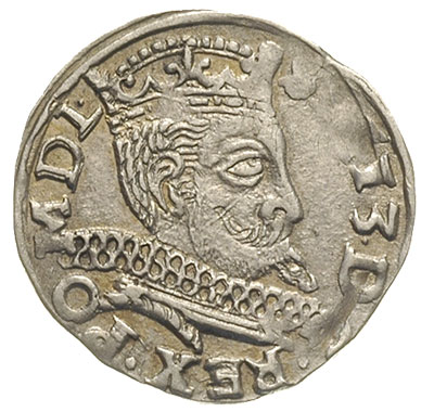 trojak 1598, Wschowa, litery HR - K, Iger W.98.2.d, moneta w starszej literaturze przypisywana mennicy krakowskiej