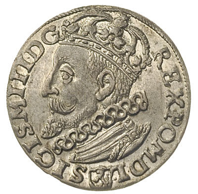trojak 1601, Kraków, popiersie króla w lewo, Ige