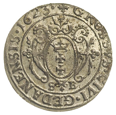 grosz 1623, Gdańsk, pięknie zachowany, delikatna