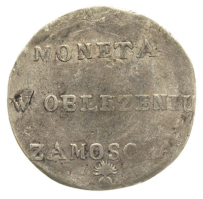 2 złote 1813, Zamość, Plage 126, na awersie drobna wada blachy, patyna