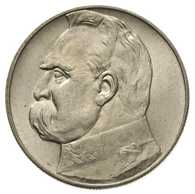 10 złotych 1938, Warszawa, Józef Piłsudski, Parchimowicz 124.e, rzadszy rocznik, bardzo ładne
