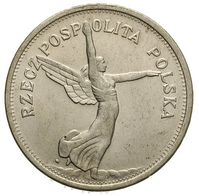 5 złotych 1928, Warszawa, Nike, Parchimowicz 114.a, piękny egzemplarz
