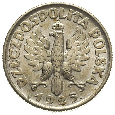 2 złote 1925, Londyn, z kropką po dacie, Parchimowicz 109.d, wyśmienicie zachowane, delikatna patyna