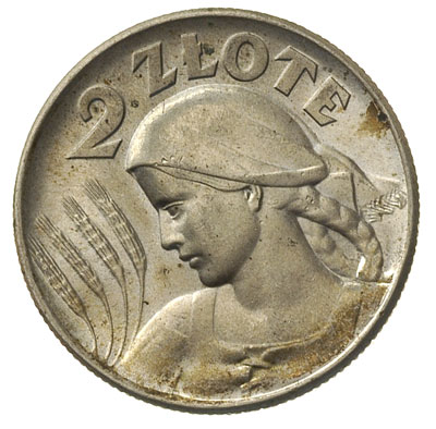 2 złote 1925, Londyn, z kropką po dacie, Parchimowicz 109.d, wyśmienicie zachowane, delikatna patyna